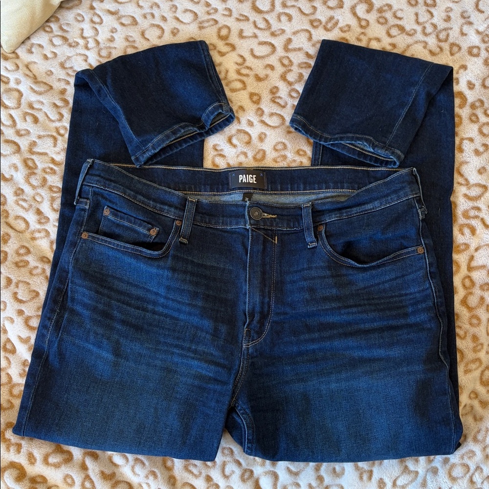 PAIGE -Lennox -Dark Blue Denim Jeans